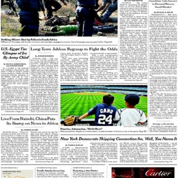 First Page, Friday August 17, 2012