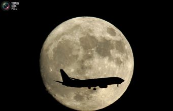 Malaysian Airlines Orbiting the Moon
