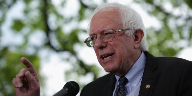 Sen. Bernie Sanders (I-VT) Holds News Conference On Capitol Hill