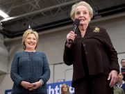 One Day Before New Hampshire Votes Madeleine Albright Ready to Go to Hell