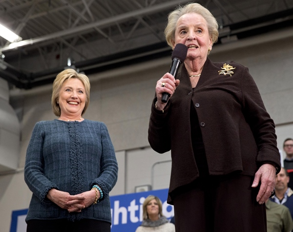 Hillary Clinton, Madeleine Albright