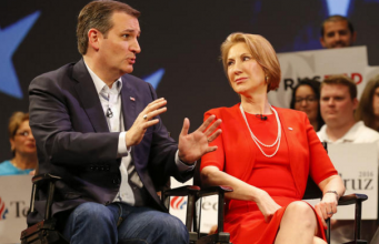 Ted Cruz taps Carly Fiorina. TPV Wonders if Ted Meant “Tapes”